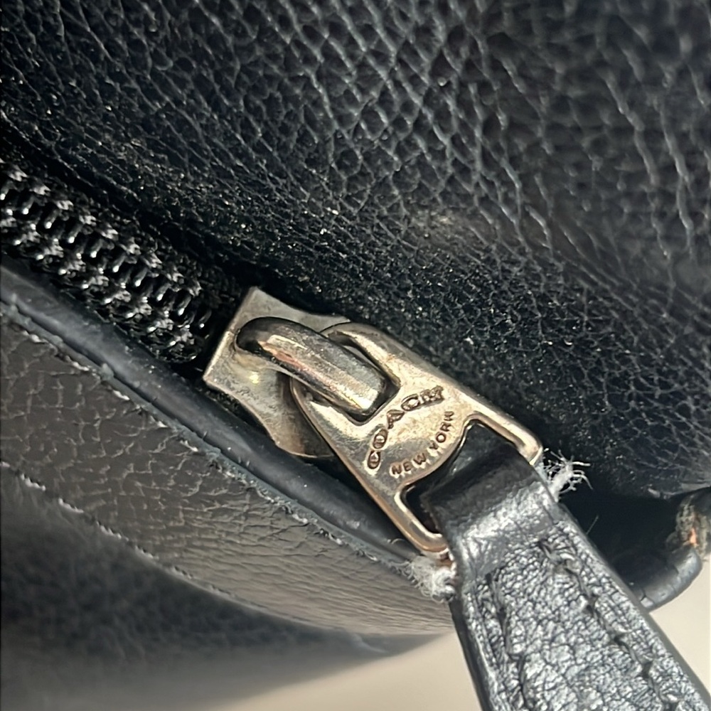Coach F54780 Shoulder Bag Leather Black - Picture 8 of 16